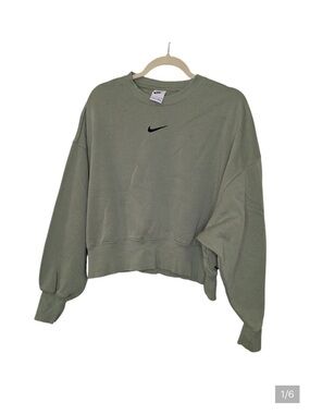 Nike Sportswear Phoenix Fleece Women Oversized Crew-Neck Sweatshirt Size Small